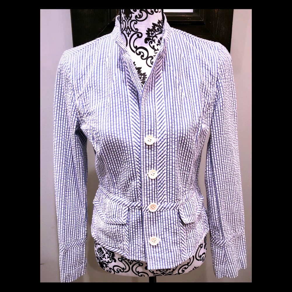 Seersucker blazer